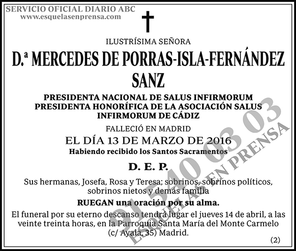 Mercedes de Porras-Isla-Fernández Sanz